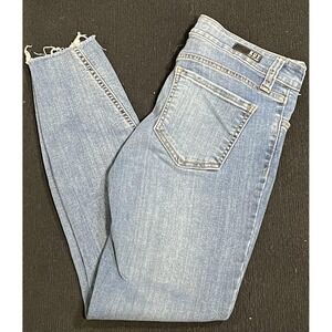 Kut From The Kloth Jeans Womens 6 Connie Ankle Skinny Frayed Hem Denim